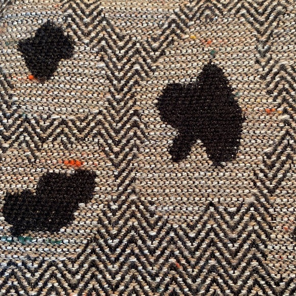 Jacques d’Albry Paris Animal Print wool blend scarf leopard like print - Picture 5 of 6